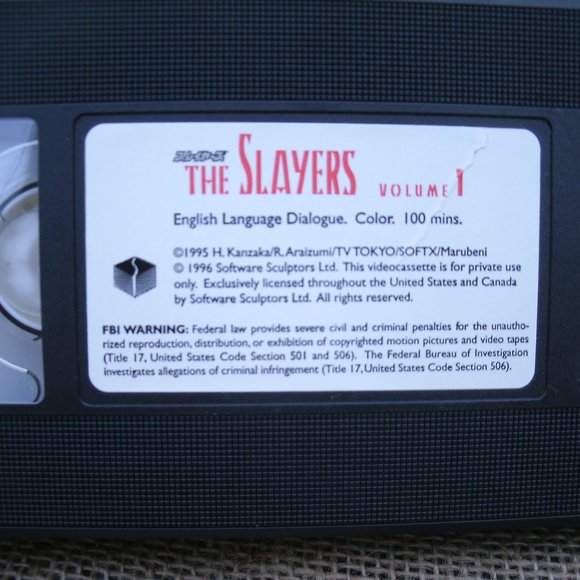 The Slayers Vol 1 VHS anime tape English dubbed - Picture 11 of 16